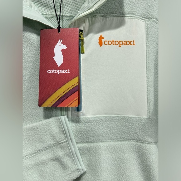 Cotopaxi Women's Large Abrazo Fleece Full-Zip Jacket Foam Green Blue NWT - Picture 5 of 8